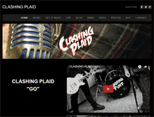 Tablet Screenshot of clashingplaid.com